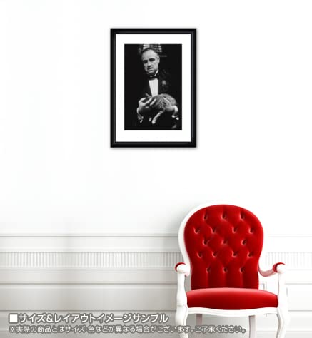 新作登場，定番 額装済/The Godfather (Brando & Cat)（作者不明）